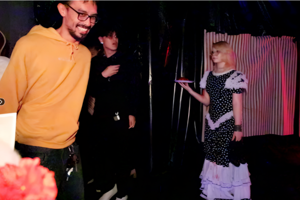 JDS Creative Academy student working behind the scenes in the Haunted Studio production class.