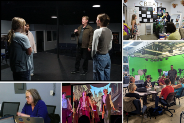 Students at JDS Creative Academy engaging in theater, filmmaking, and visual arts to build creativity and life skills