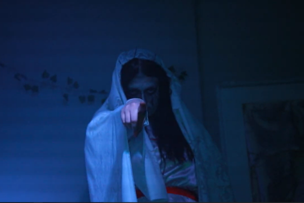 Haunted Studio Showcase at JDS Creative Academy featuring student-built haunted maze and Halloween performance.